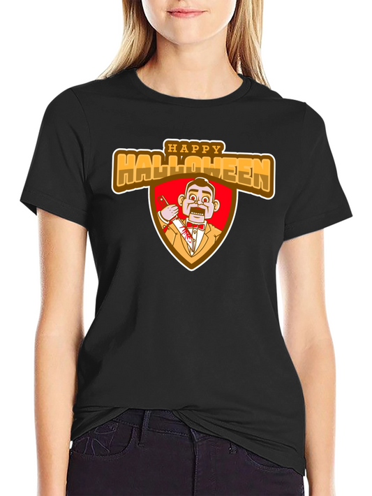 Happy Halloween Scary Dummy Graphic T-Shirt