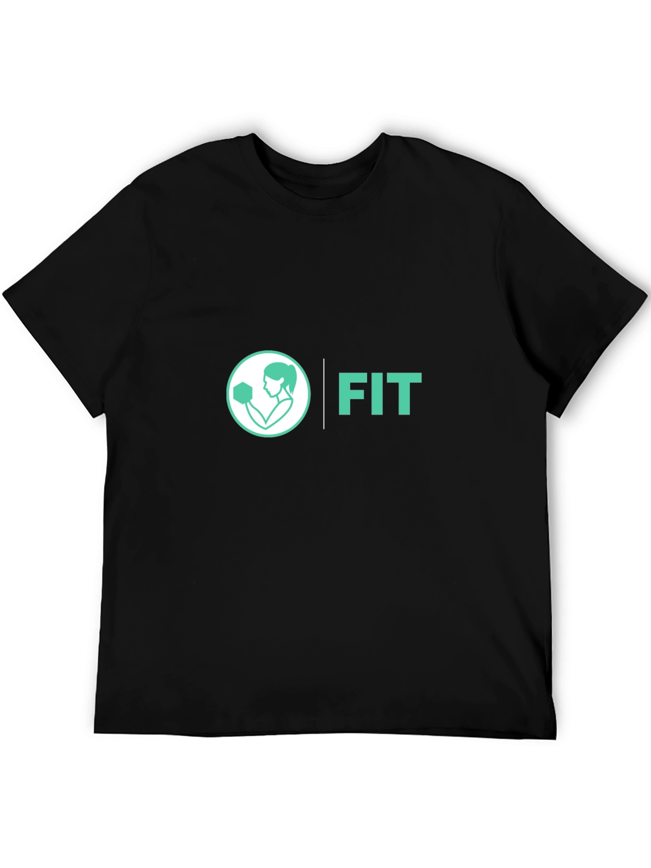 FIT Womens Graphic Tee - Black Cotton