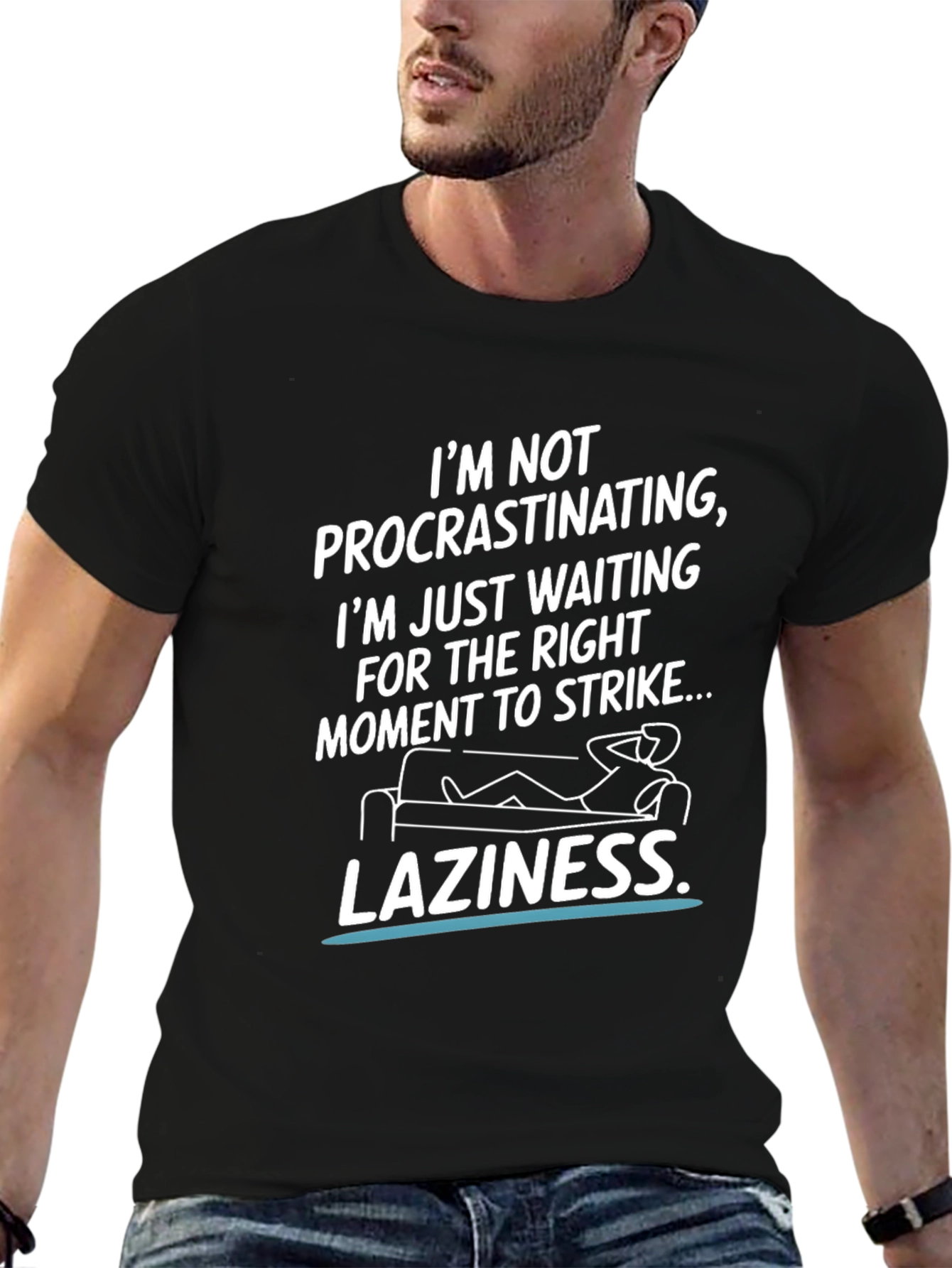Funny Laziness Graphic T-Shirt