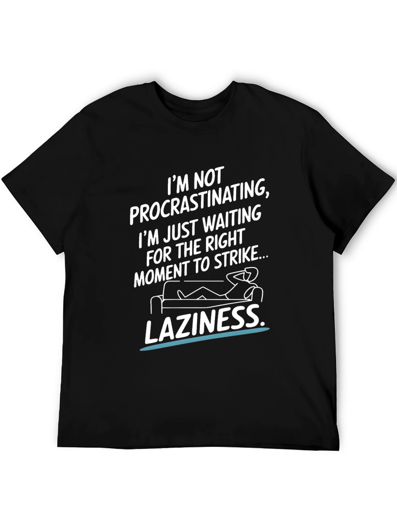 Funny Laziness Graphic T-Shirt