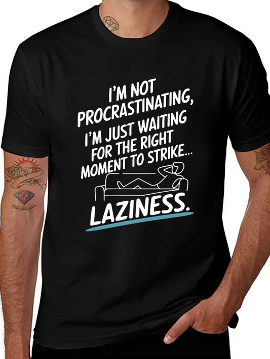 Funny Laziness Graphic T-Shirt