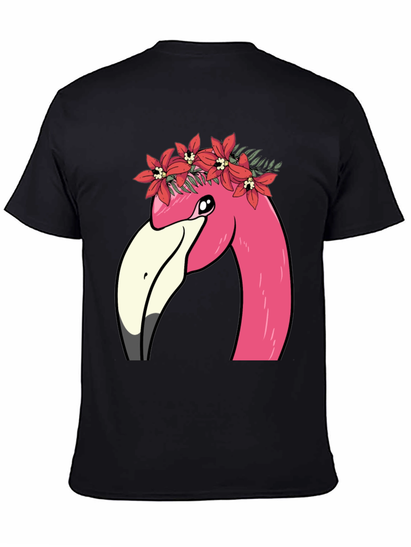 Flamingo Flower Crown Graphic T-Shirt