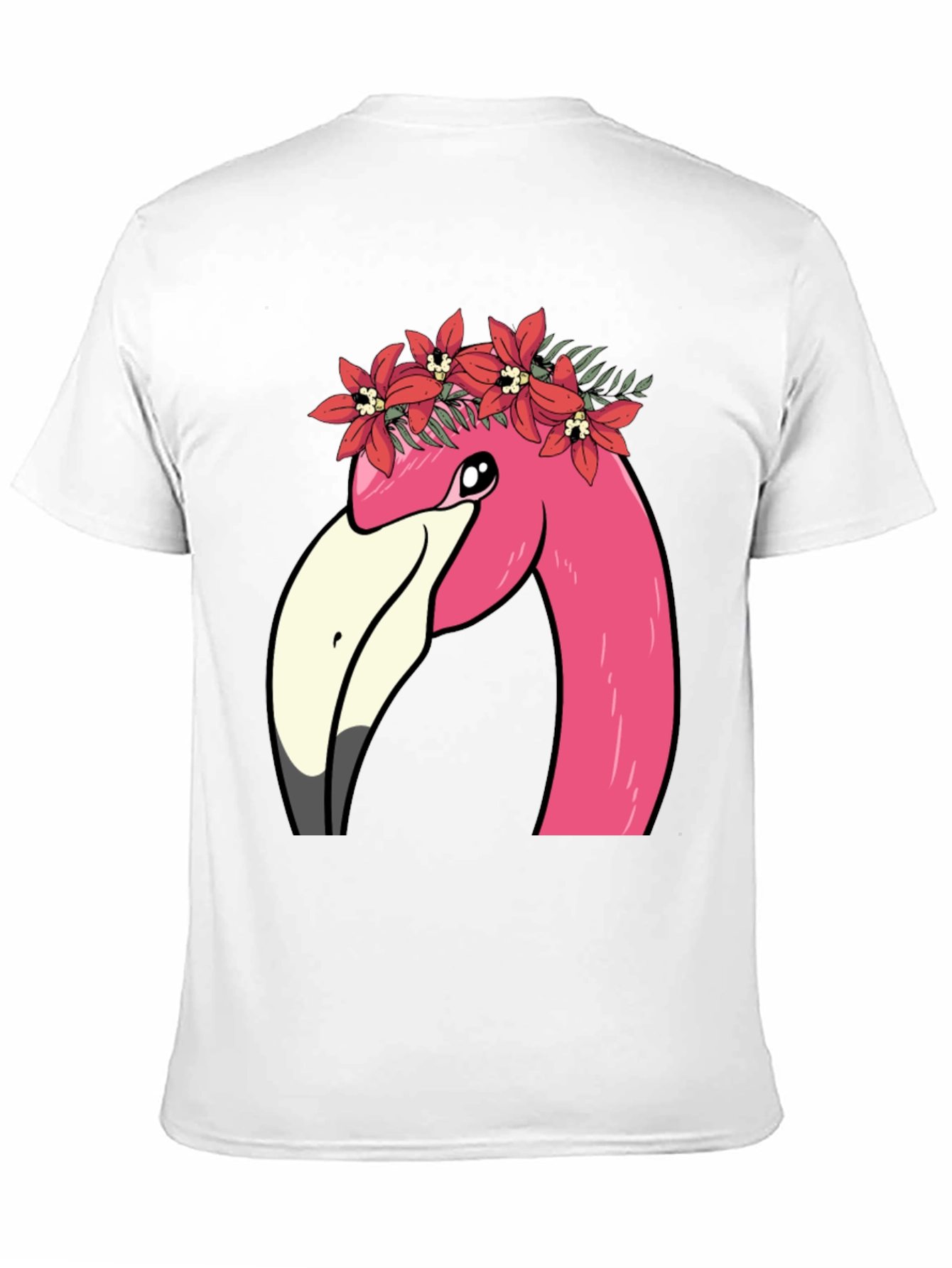 Flamingo Flower Crown Graphic T-Shirt