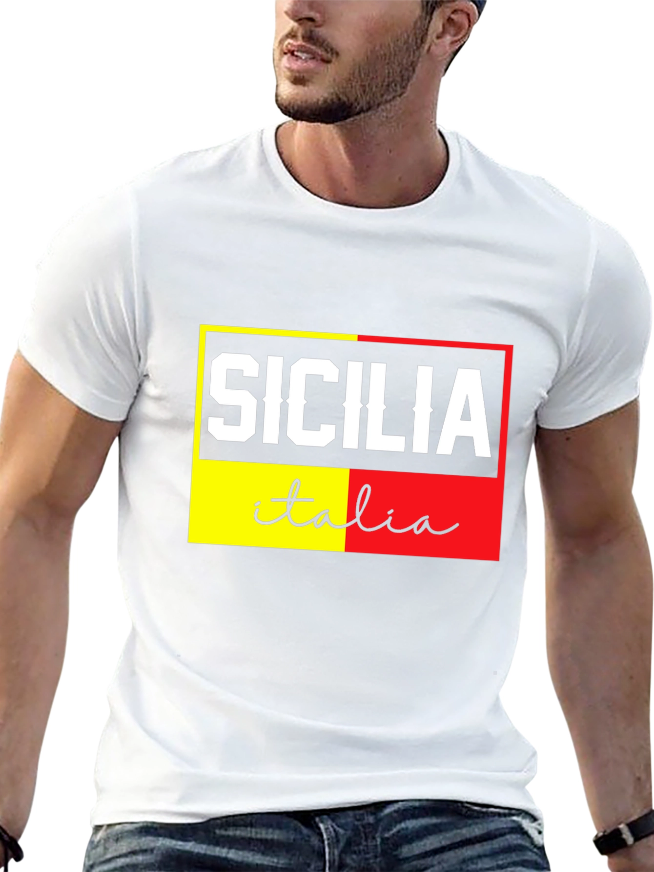 Sicilia Italia Graphic Tee - Black
