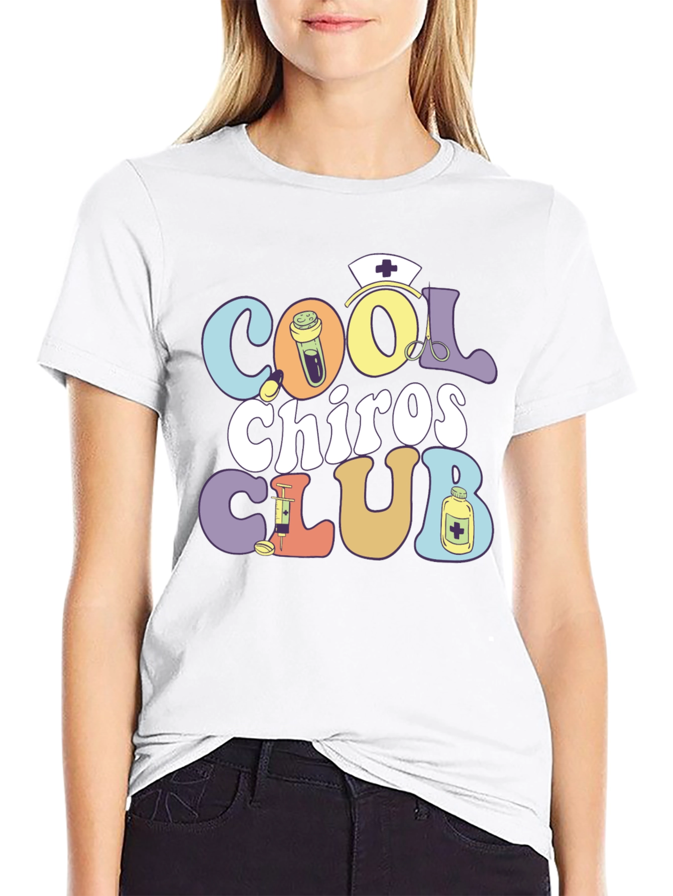 Cool Chiros Club Graphic T-Shirt