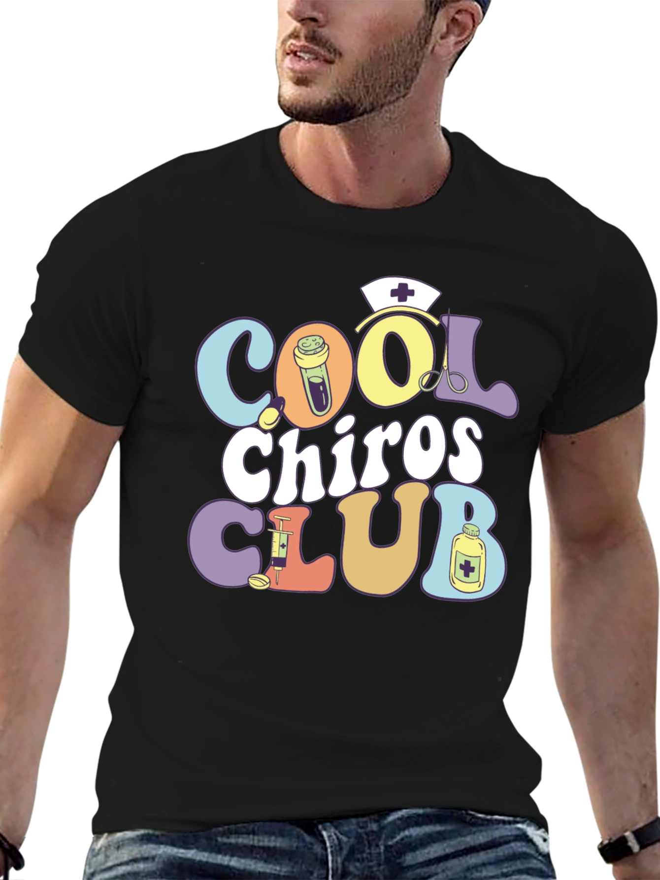 Cool Chiros Club Graphic T-Shirt