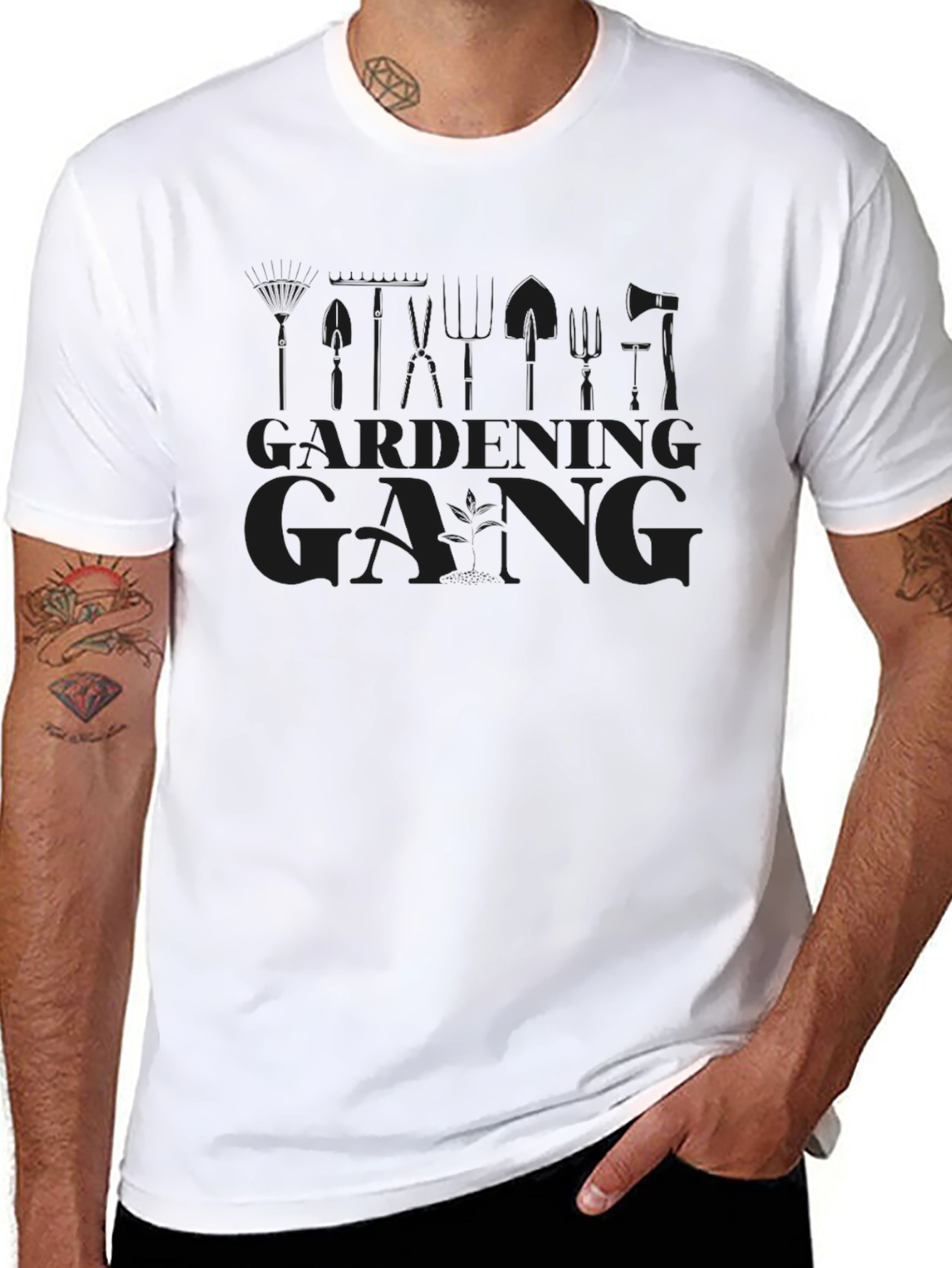 Gardening Gang Black T-Shirt