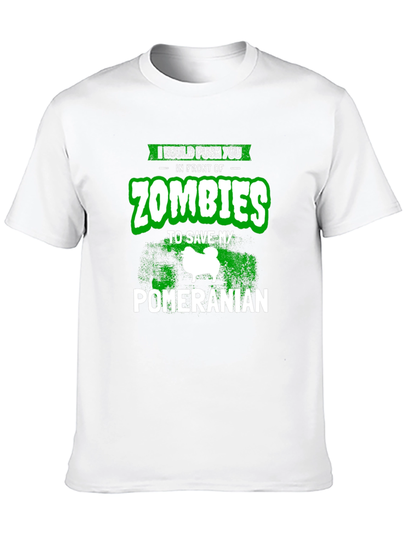 Funny Pomeranian Zombie T-Shirt