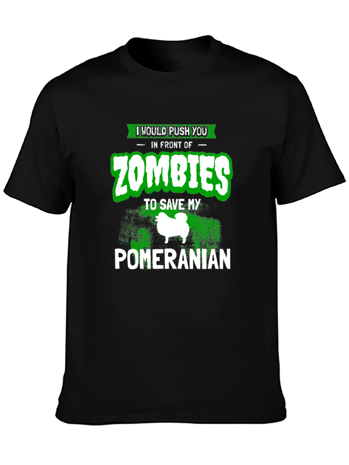 Funny Pomeranian Zombie T-Shirt