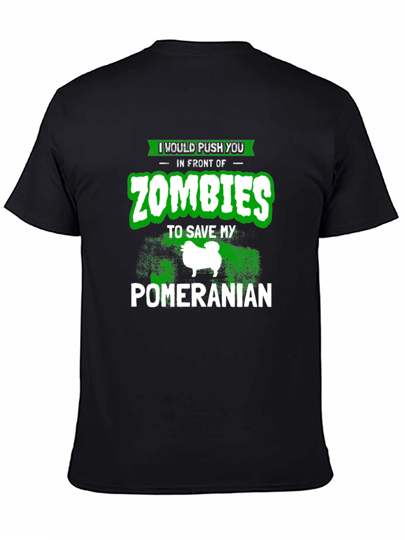 Funny Pomeranian Zombie T-Shirt