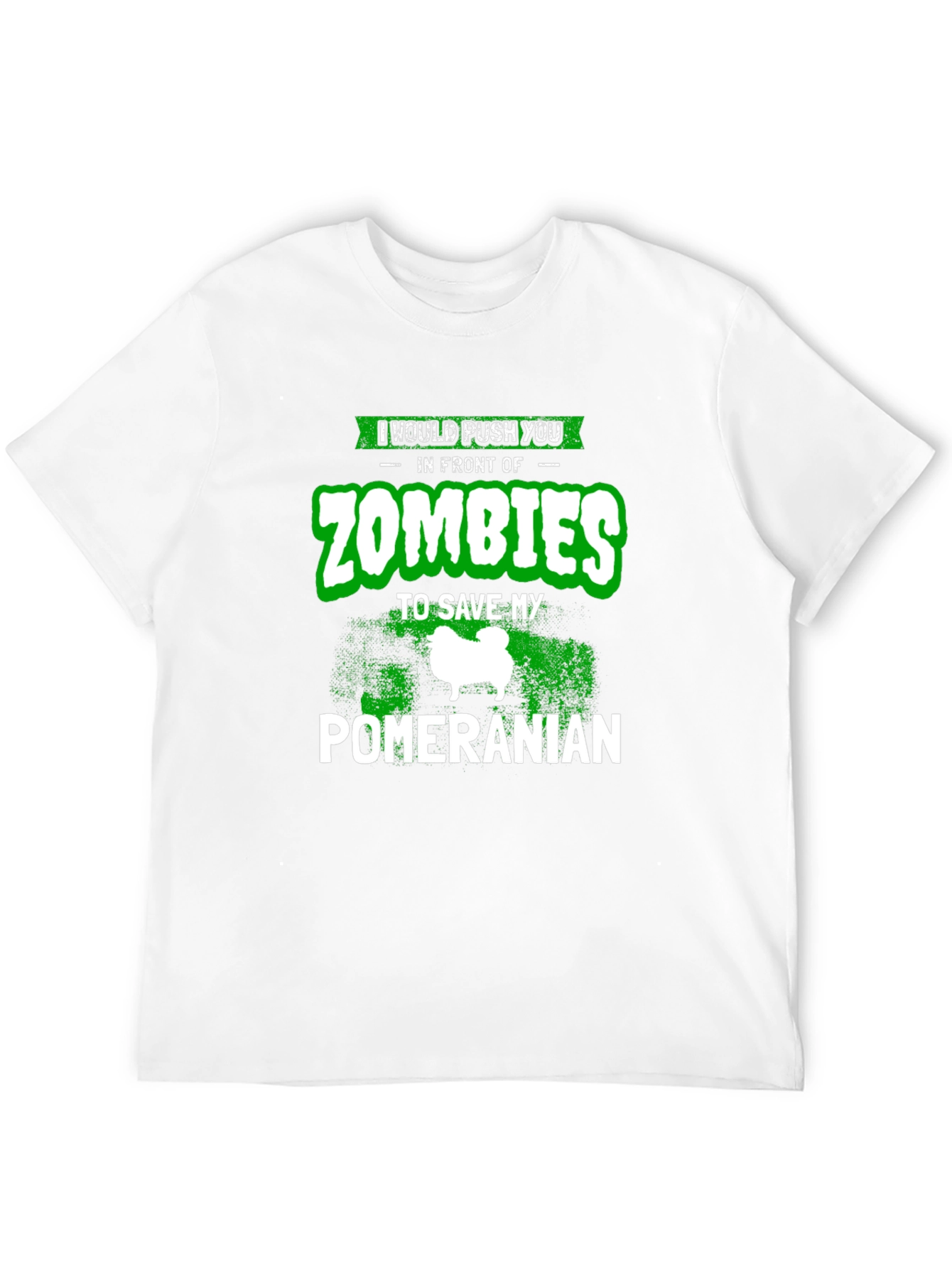 Funny Pomeranian Zombie T-Shirt