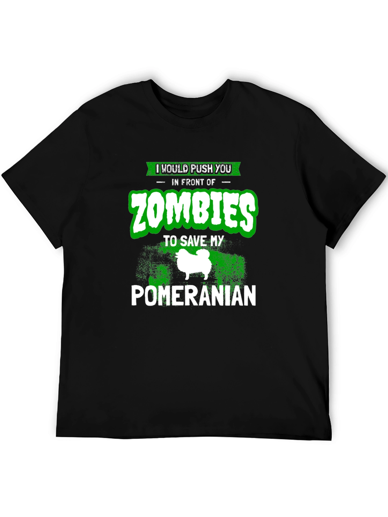 Funny Pomeranian Zombie T-Shirt