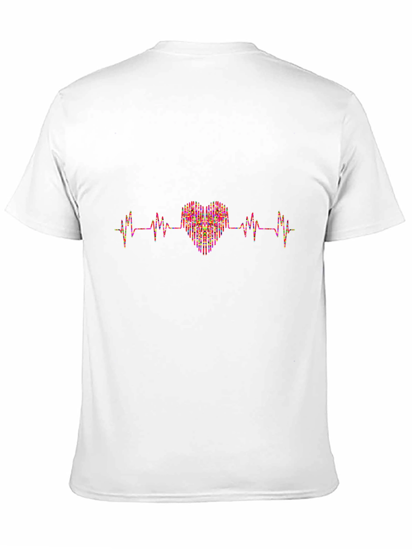 Heartbeat Heart Graphic Tee - Black