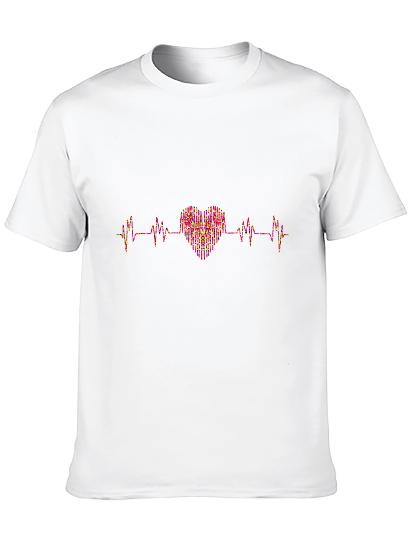 Heartbeat Heart Graphic Tee - Black