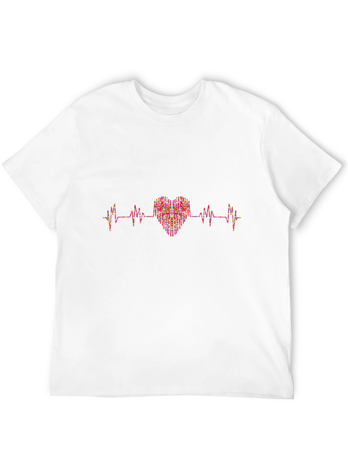 Heartbeat Heart Graphic Tee - Black