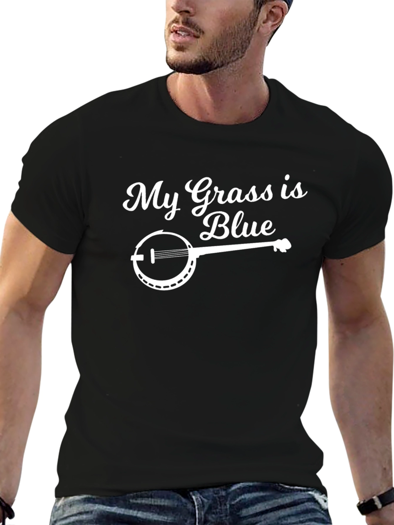 My Grass is Blue Banjo T-Shirt
