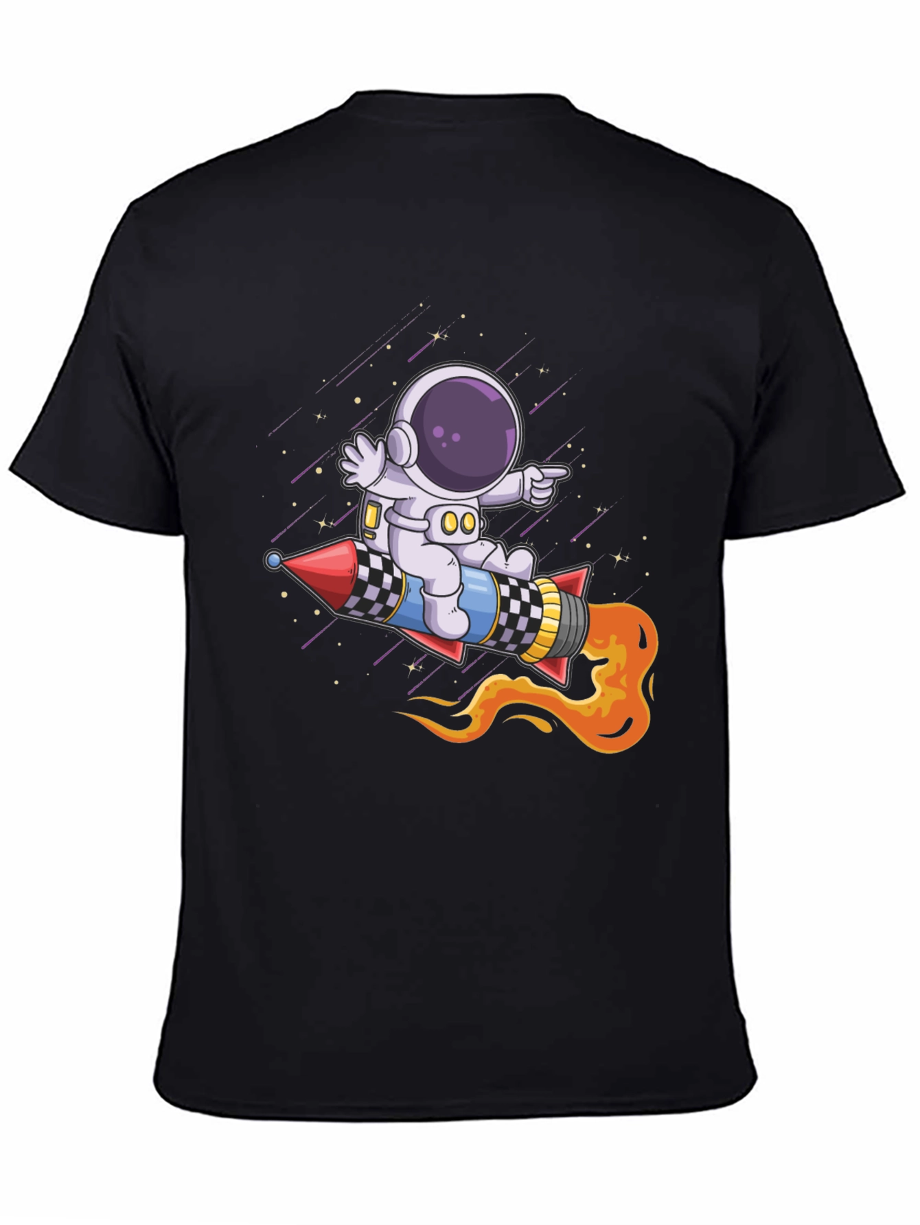 Astronaut Rocket Ride Graphic Tee