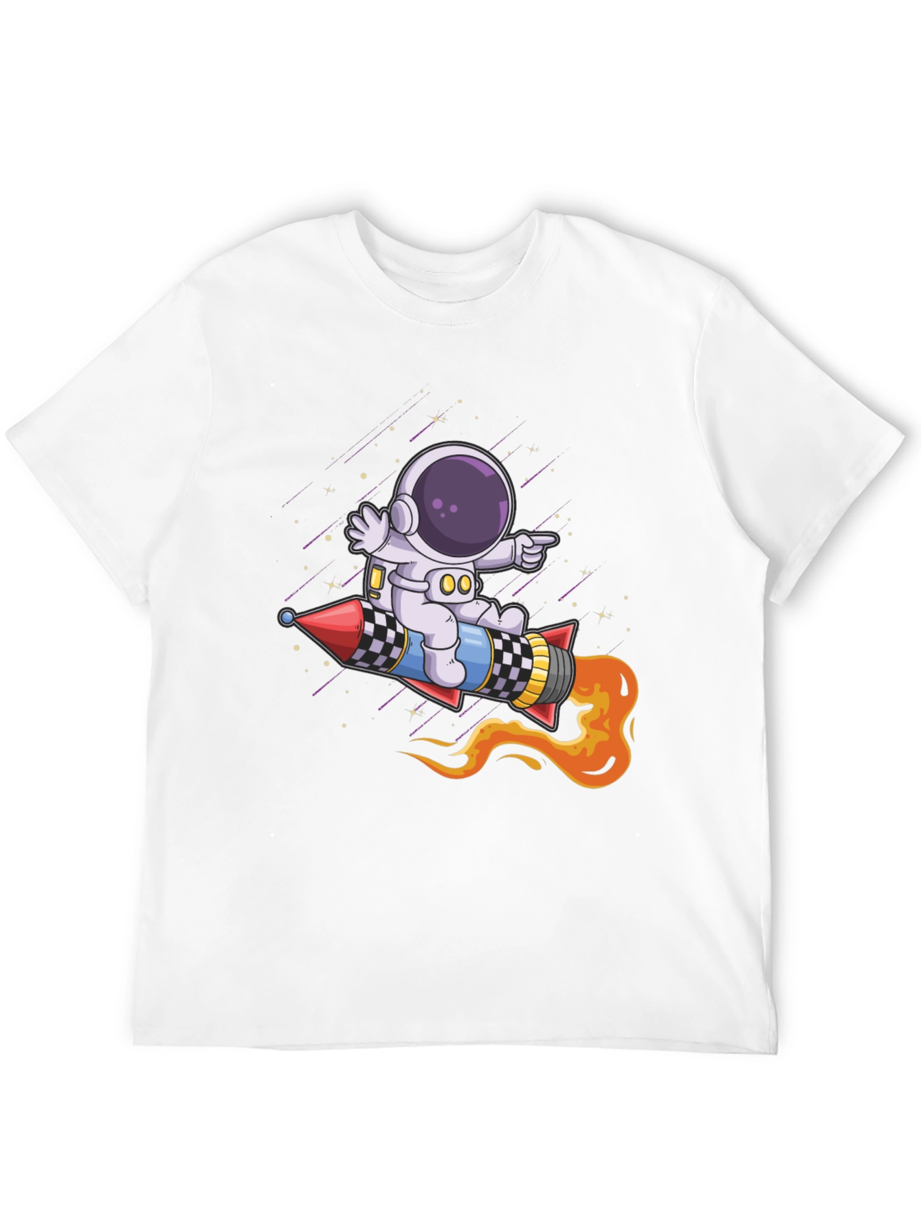 Astronaut Rocket Ride Graphic Tee