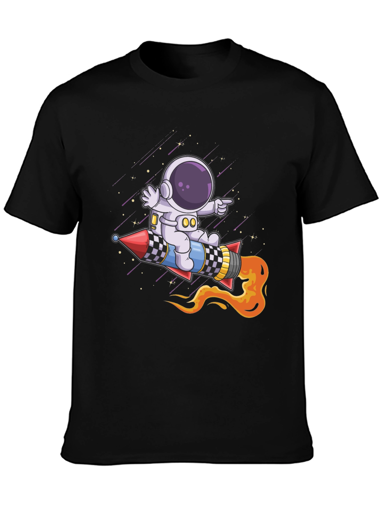 Astronaut Rocket Ride Graphic Tee
