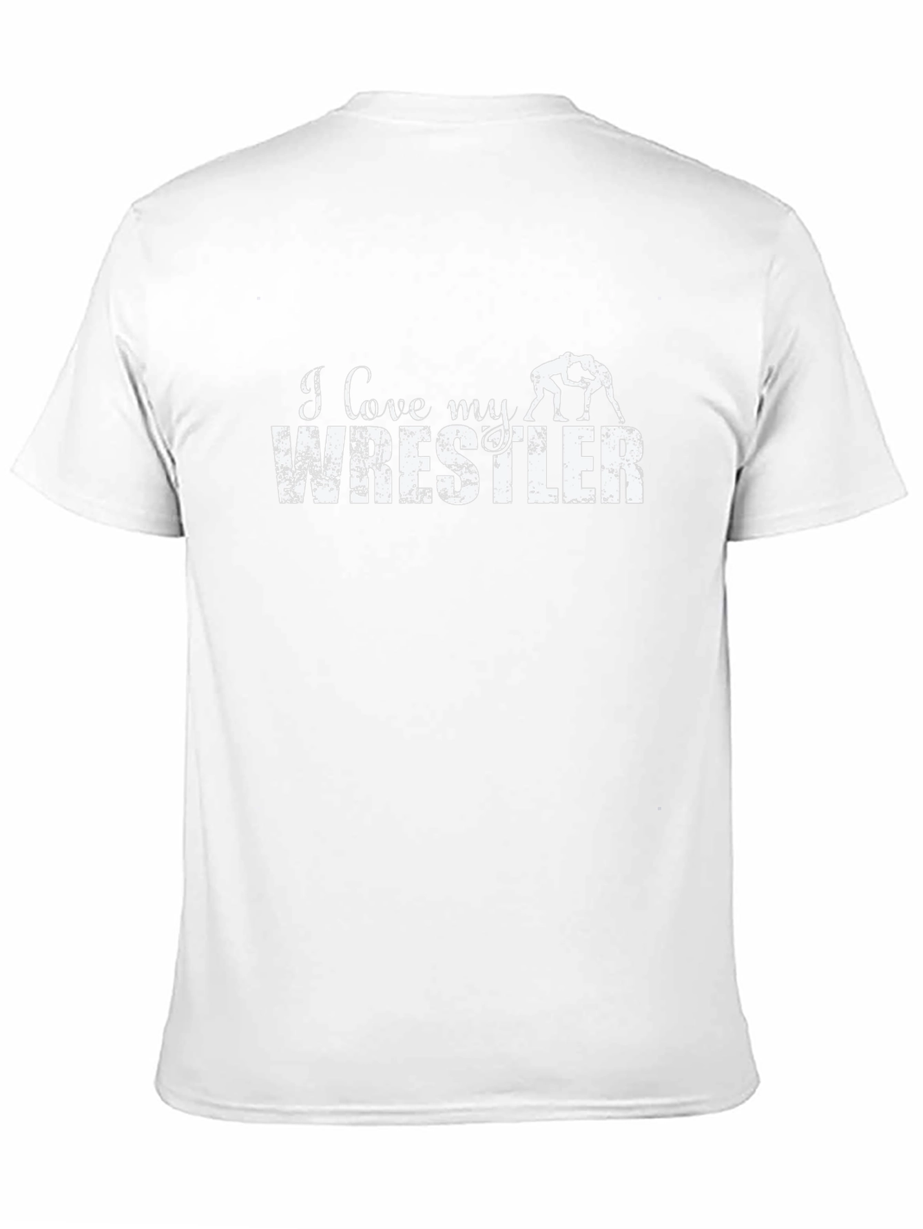 I Love My Wrestler T-Shirt - Black