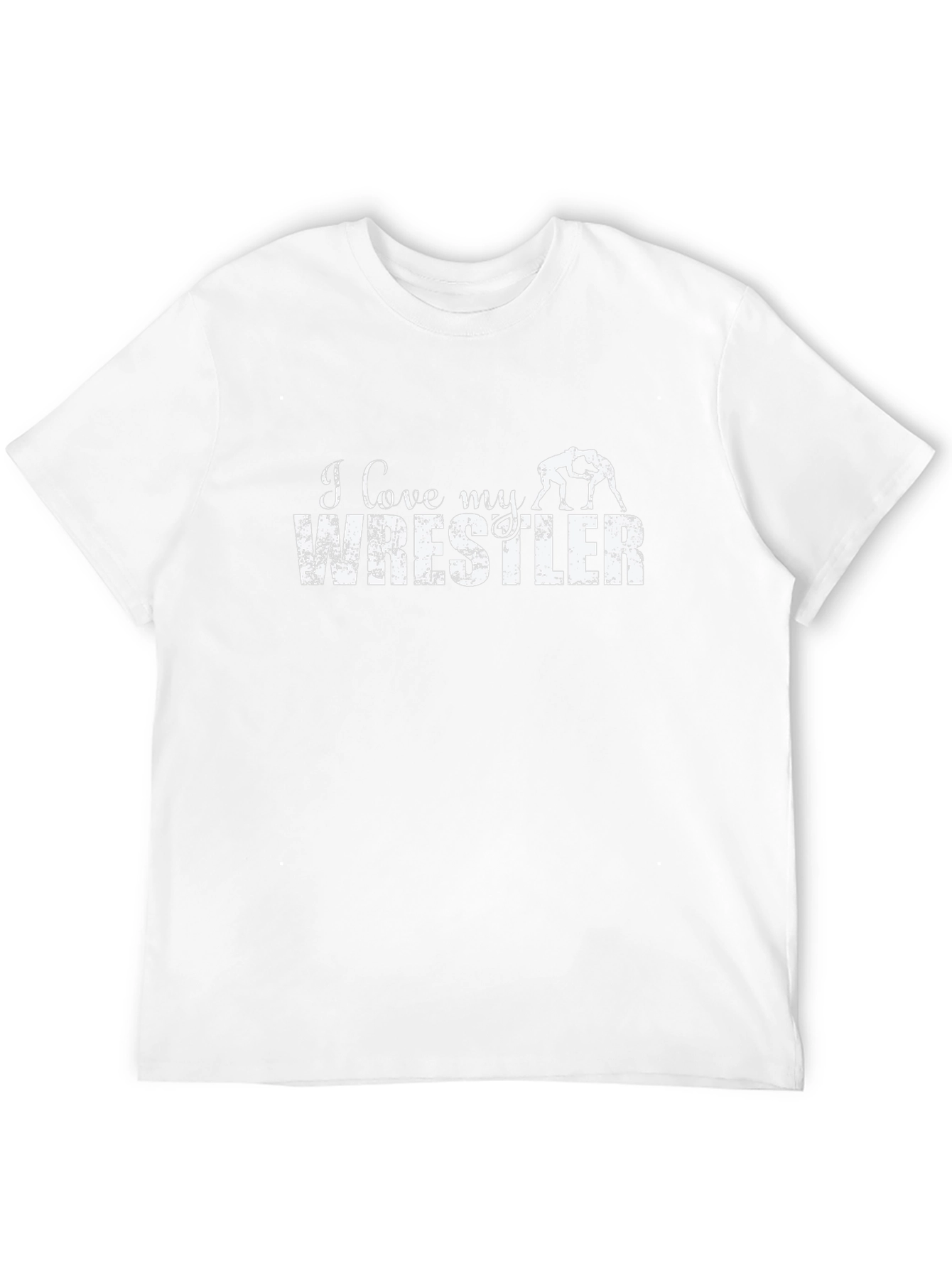I Love My Wrestler T-Shirt - Black