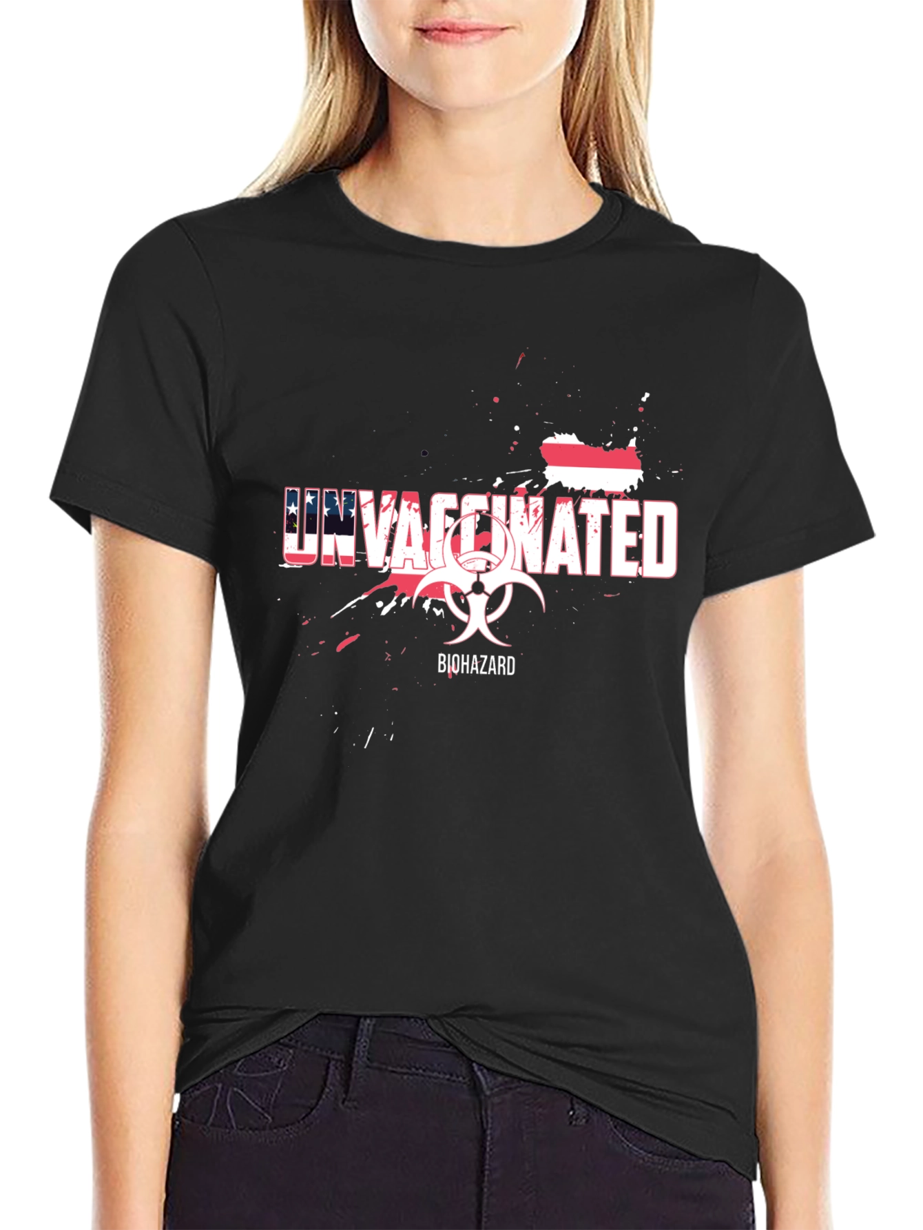 Unvaccinated Biohazard Graphic Tee