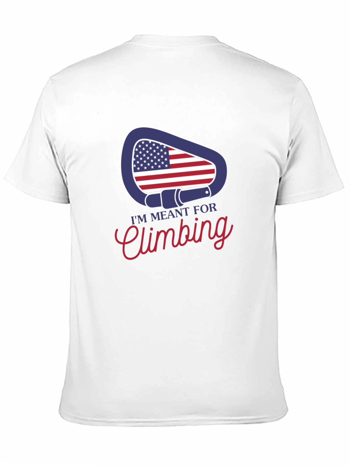 Climbing T-Shirt - USA Carabiner Design
