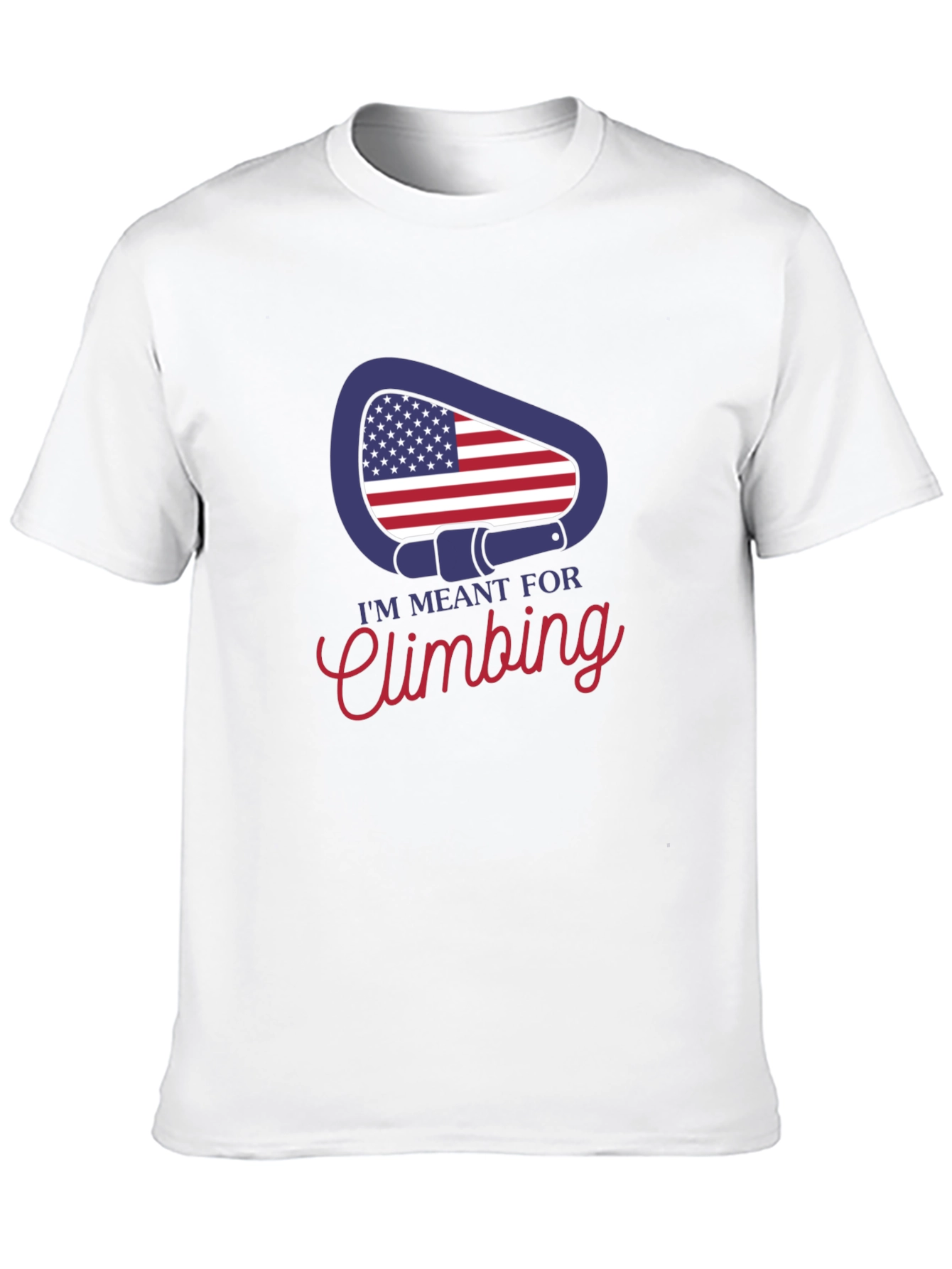 Climbing T-Shirt - USA Carabiner Design