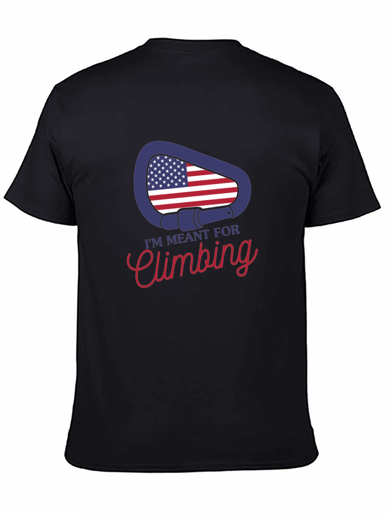 Climbing T-Shirt - USA Carabiner Design