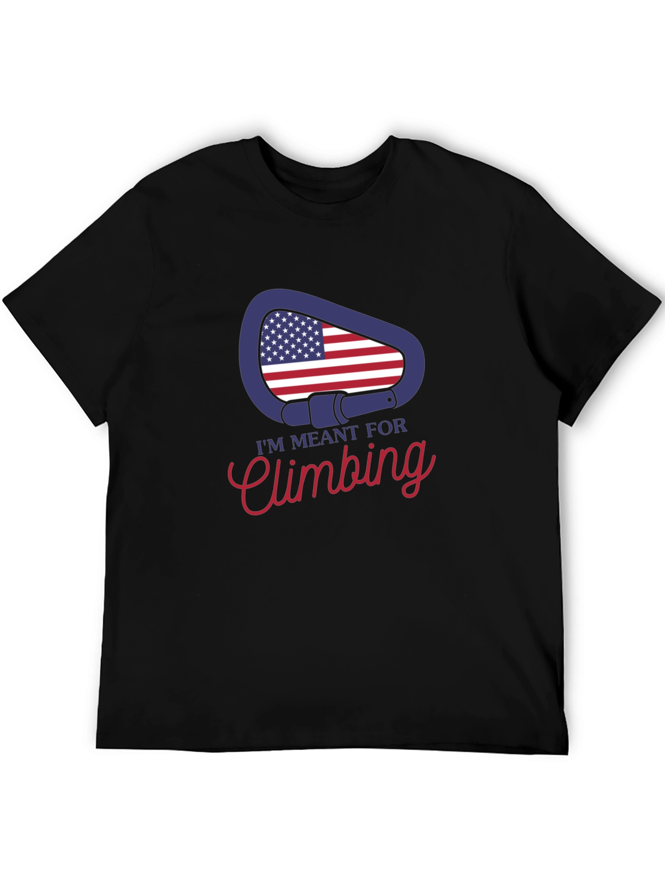Climbing T-Shirt - USA Carabiner Design