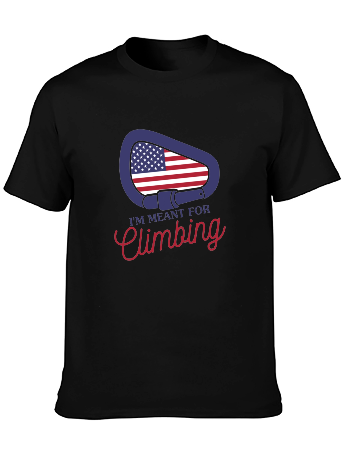 Climbing T-Shirt - USA Carabiner Design