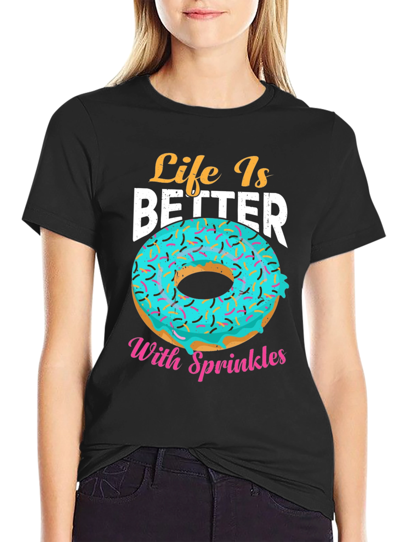 Life Is Better With Sprinkles Donut T-Shirt