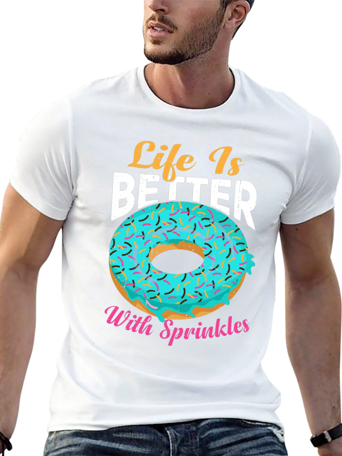 Life Is Better With Sprinkles Donut T-Shirt