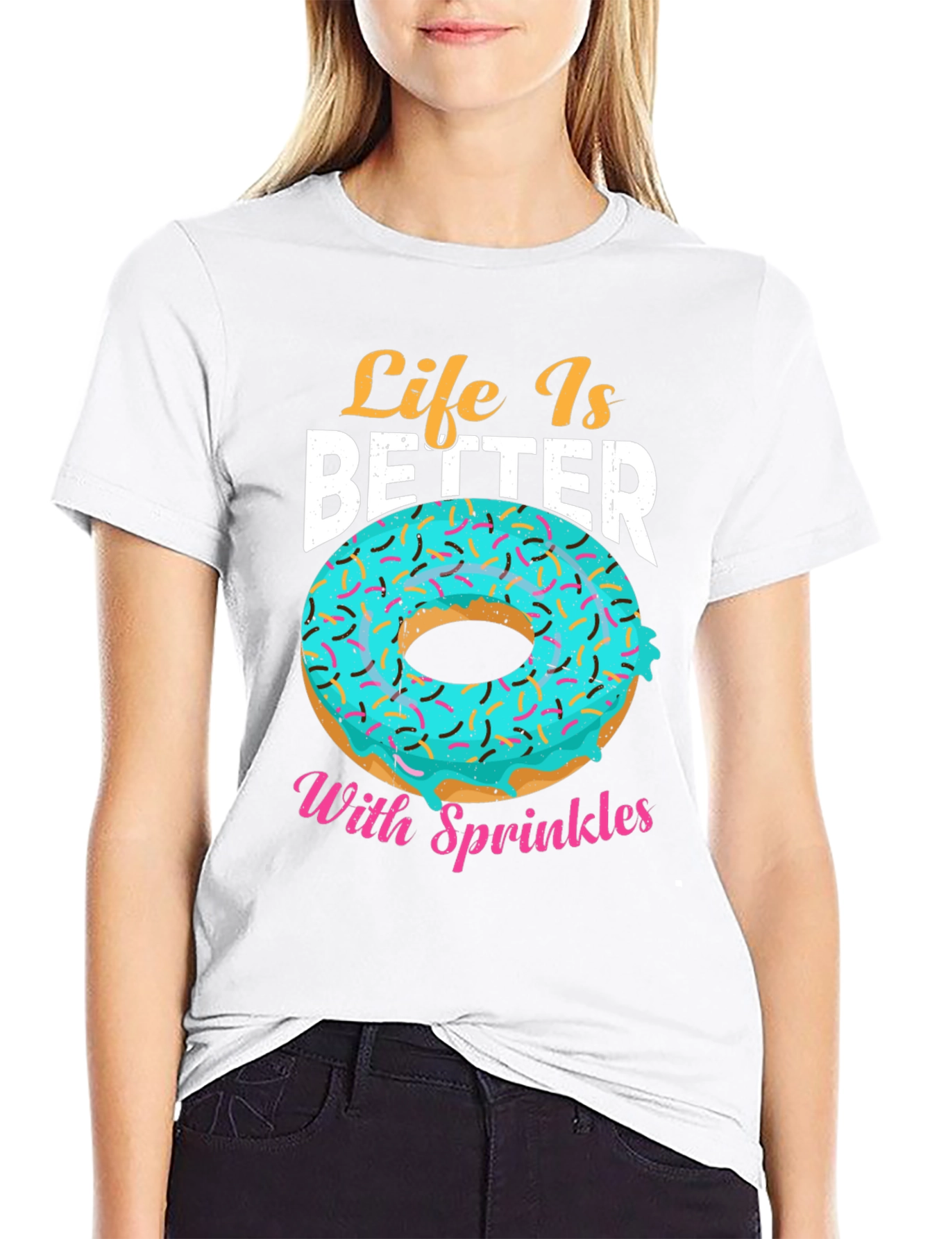 Life Is Better With Sprinkles Donut T-Shirt