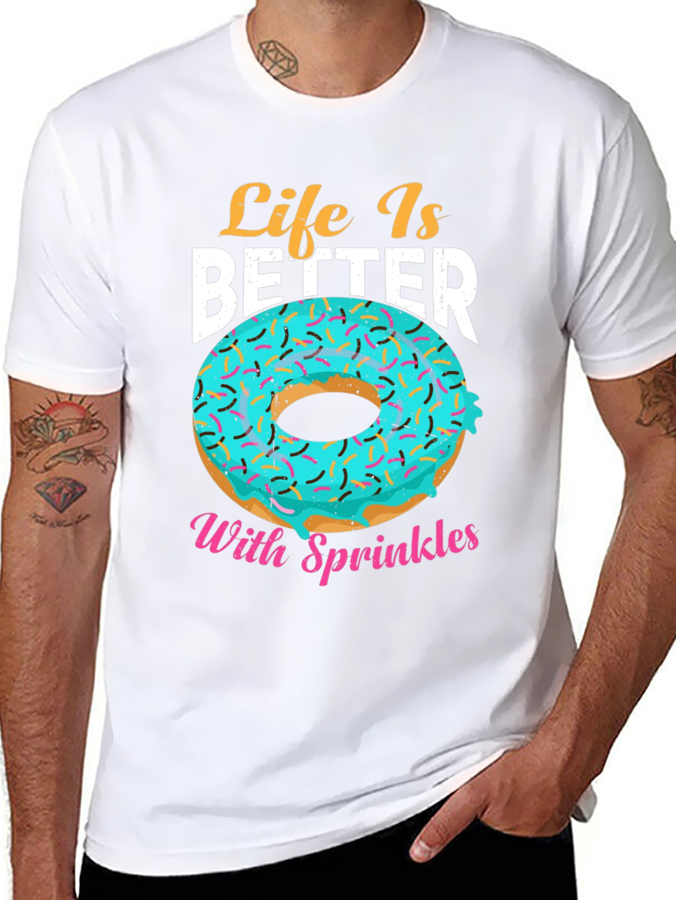 Life Is Better With Sprinkles Donut T-Shirt