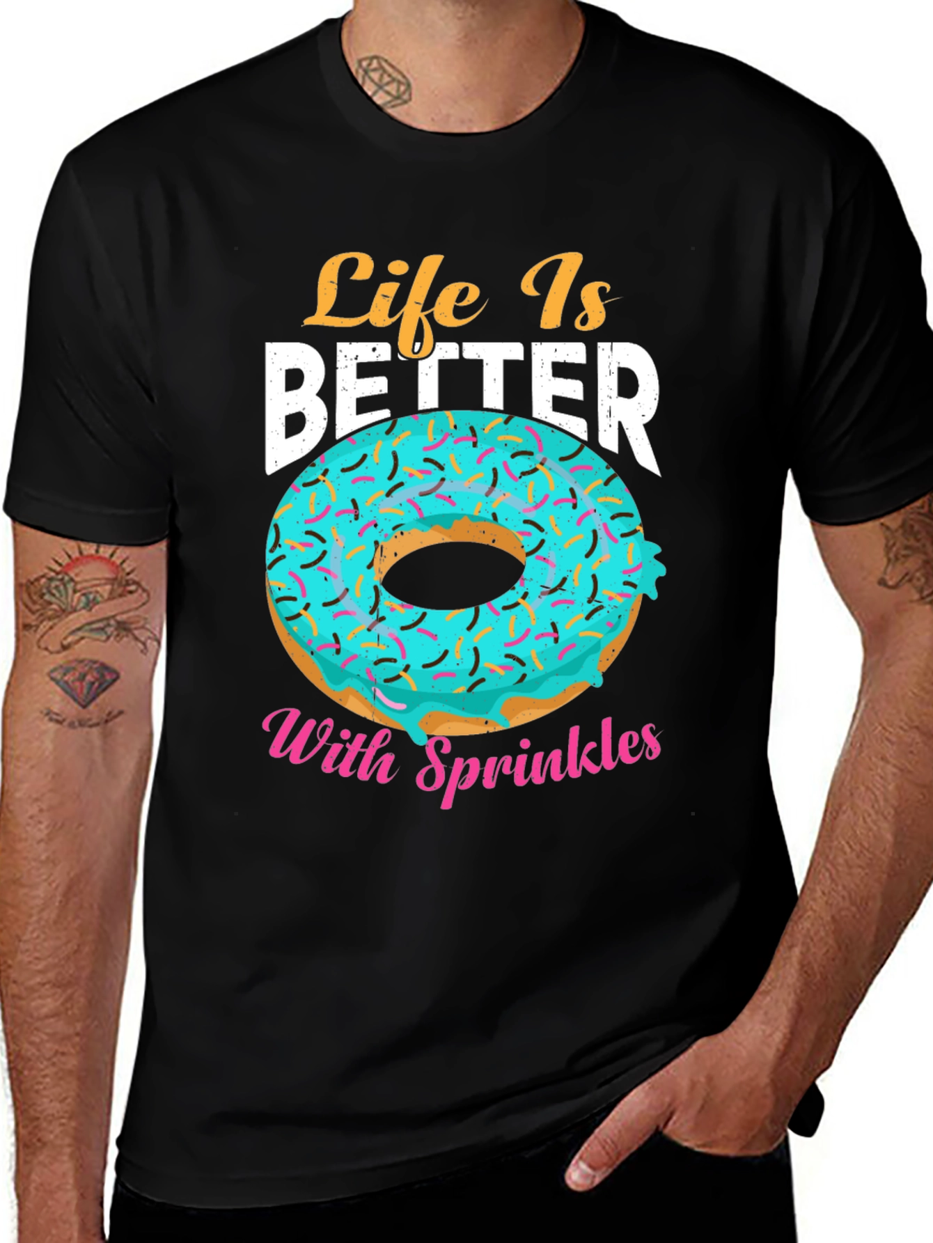 Life Is Better With Sprinkles Donut T-Shirt