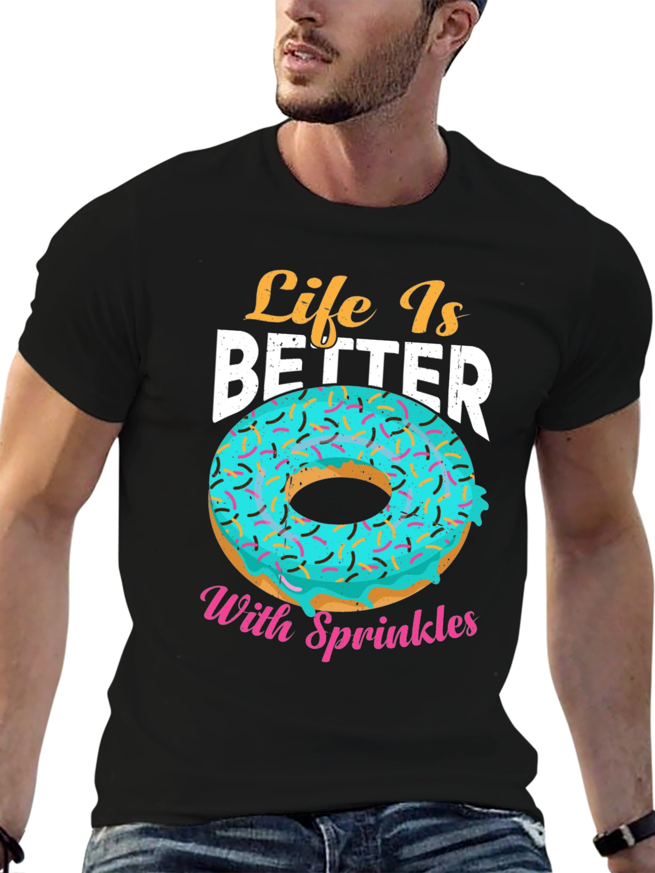 Life Is Better With Sprinkles Donut T-Shirt