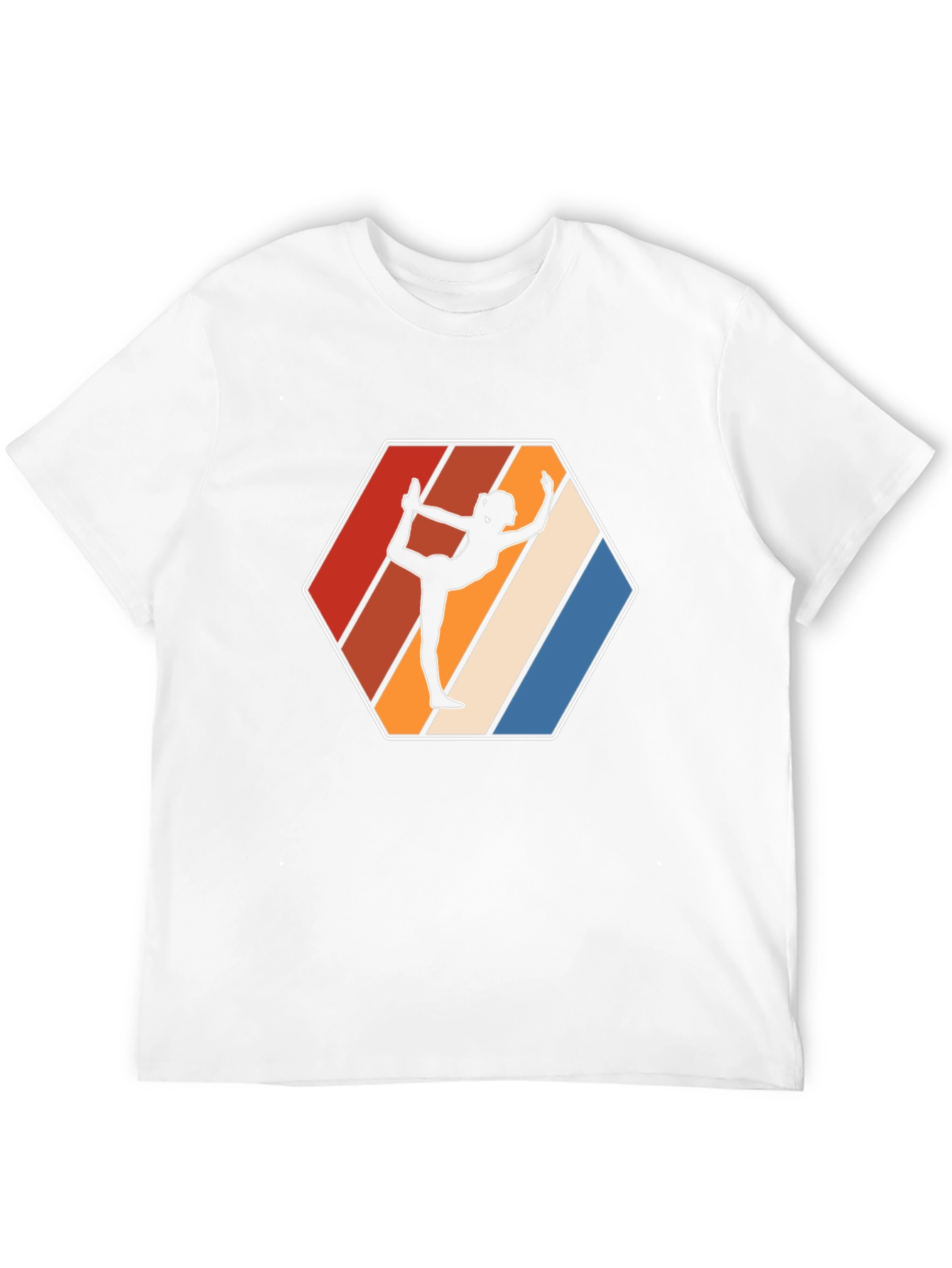 Yoga Silhouette Retro T-Shirt