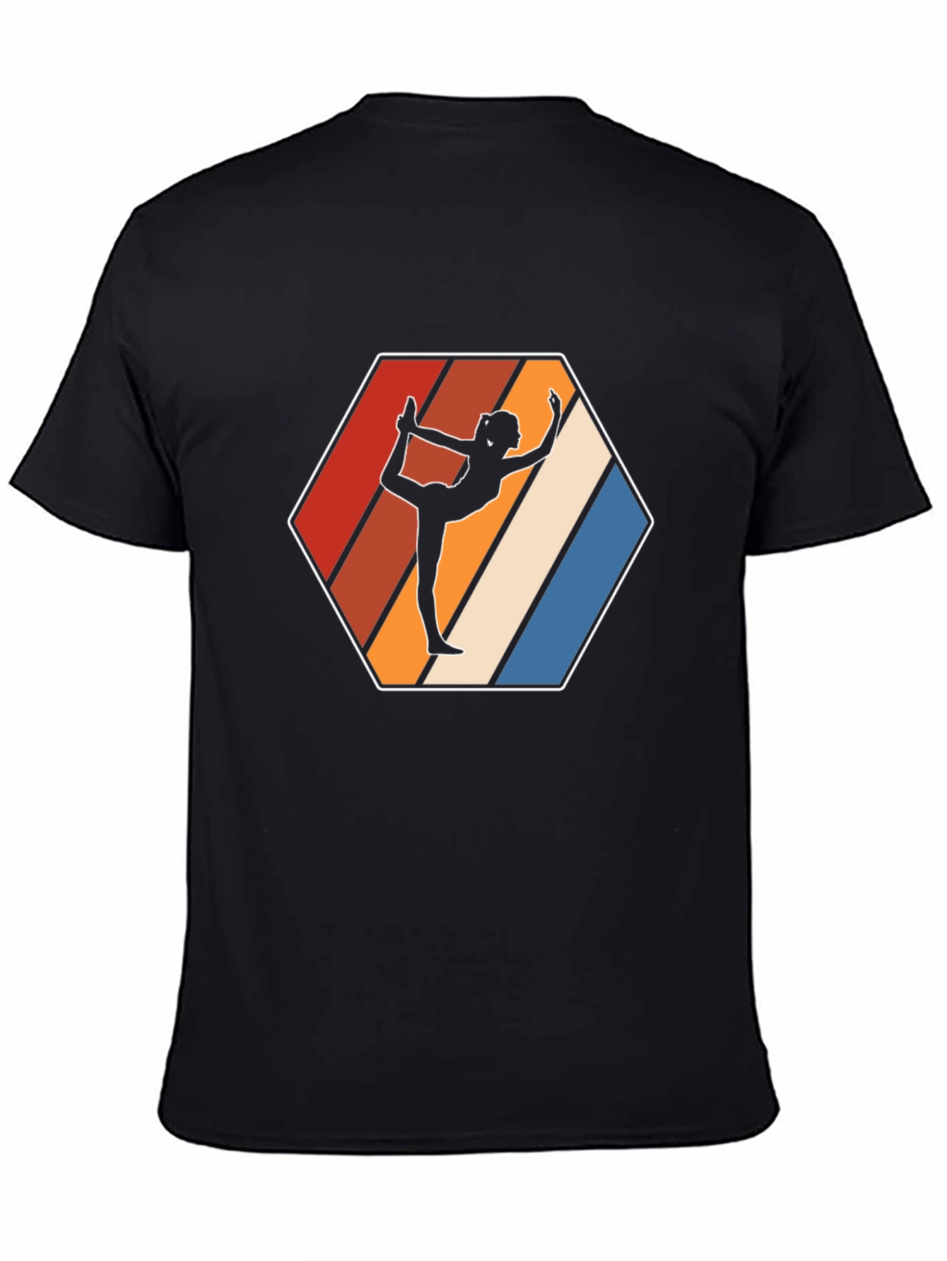 Yoga Silhouette Retro T-Shirt