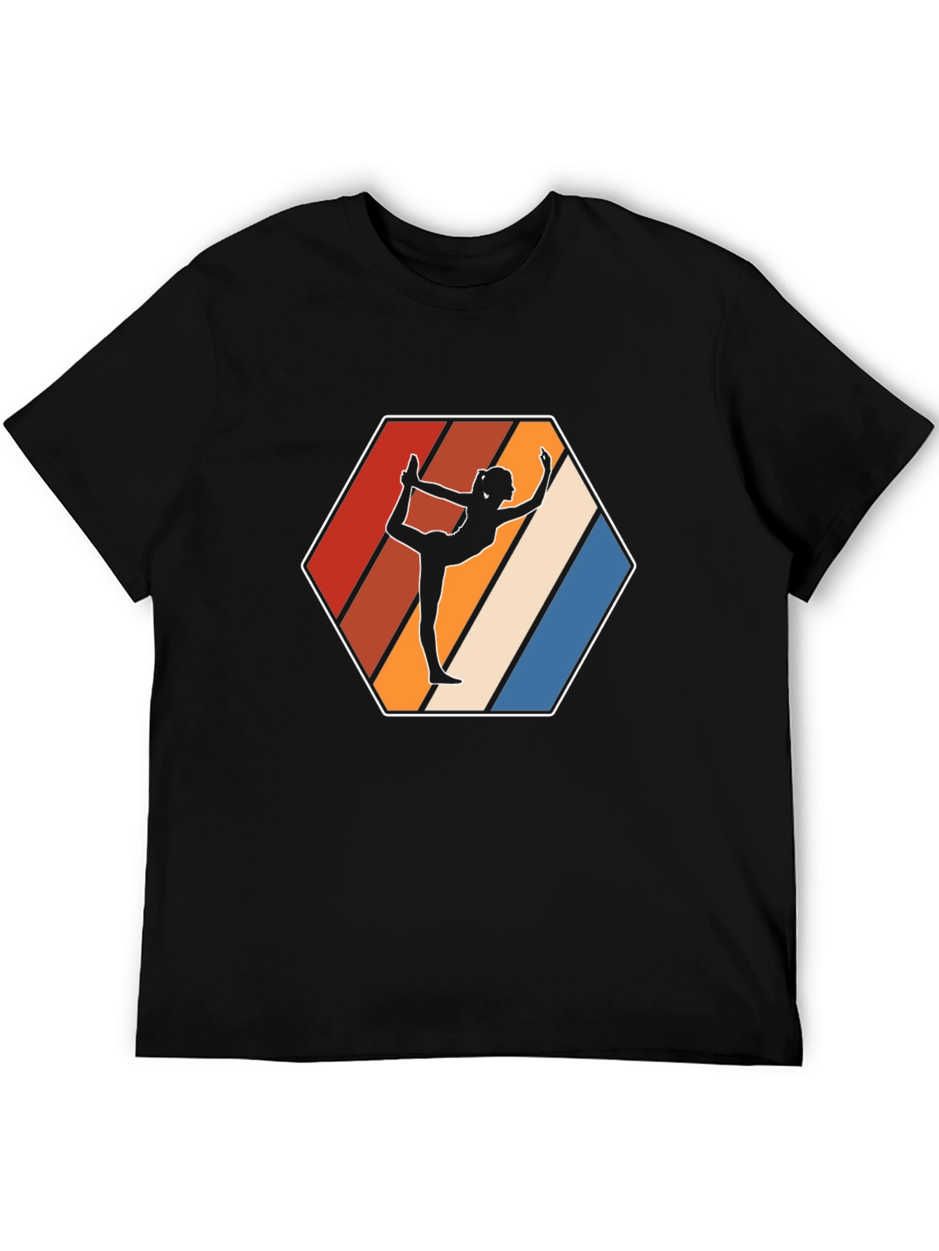 Yoga Silhouette Retro T-Shirt