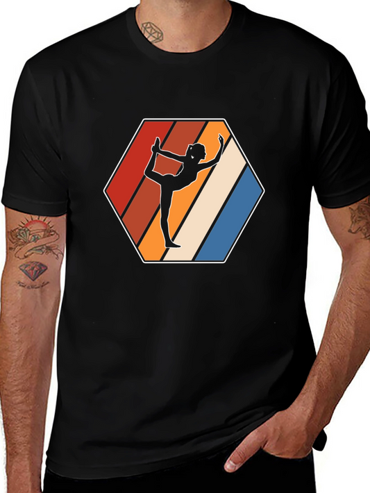Yoga Silhouette Retro T-Shirt
