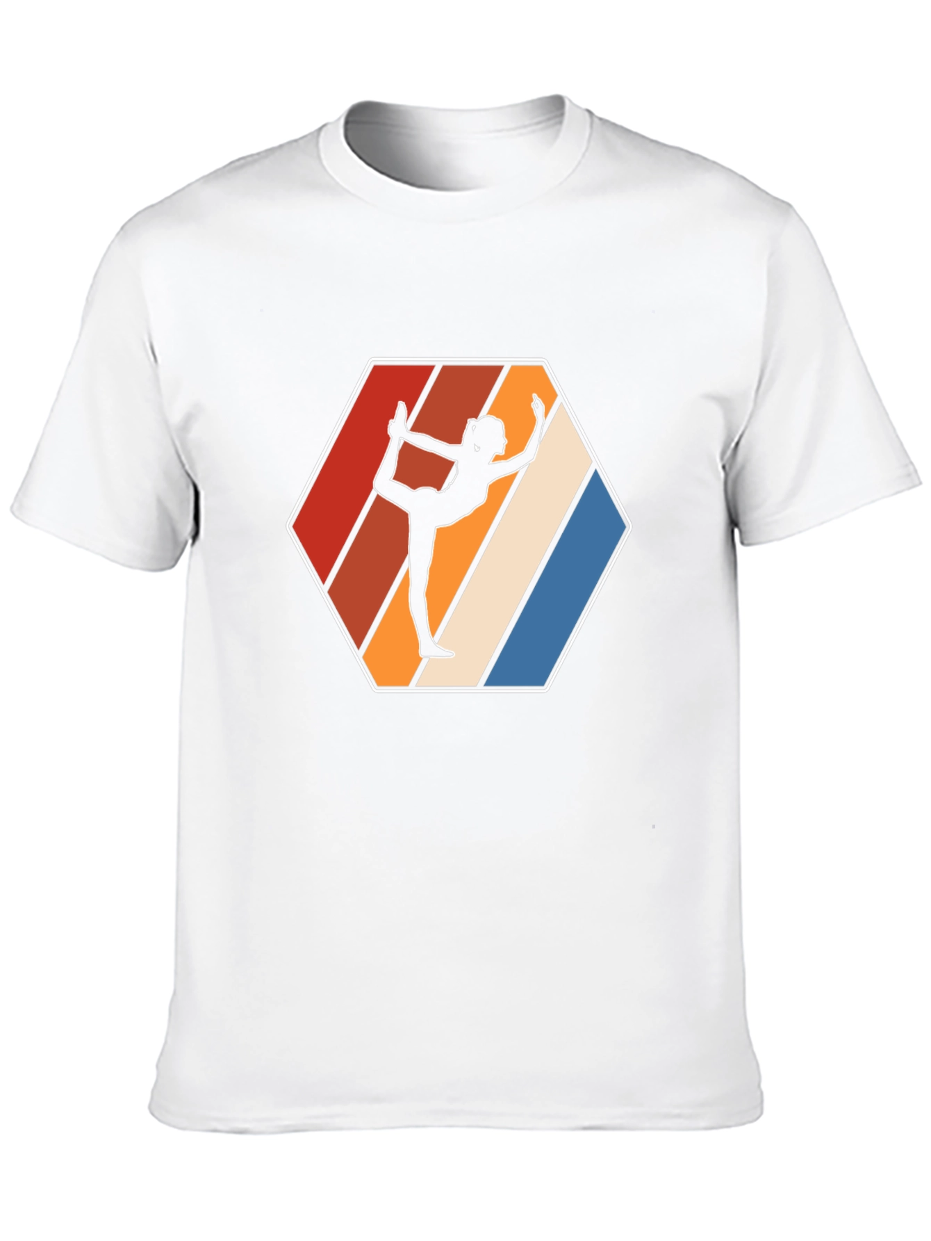 Yoga Silhouette Retro T-Shirt