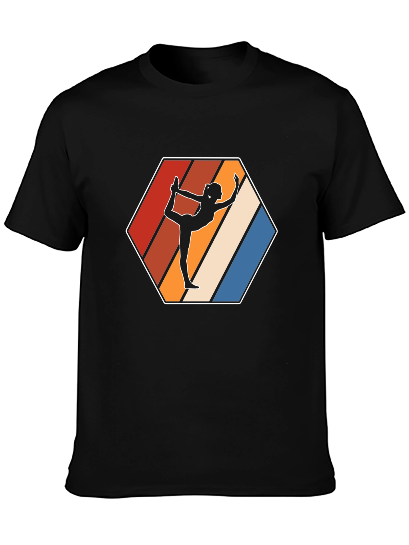 Yoga Silhouette Retro T-Shirt