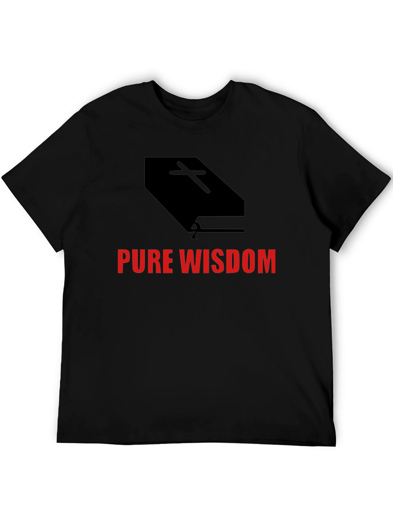 Pure Wisdom Graphic Tee - Black Cotton Blend