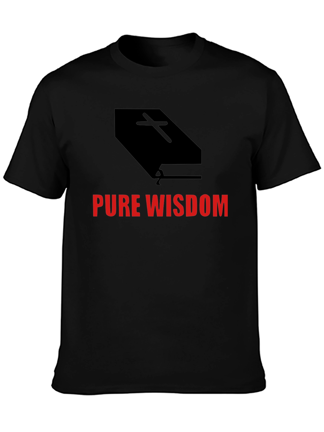 Pure Wisdom Graphic Tee - Black Cotton Blend