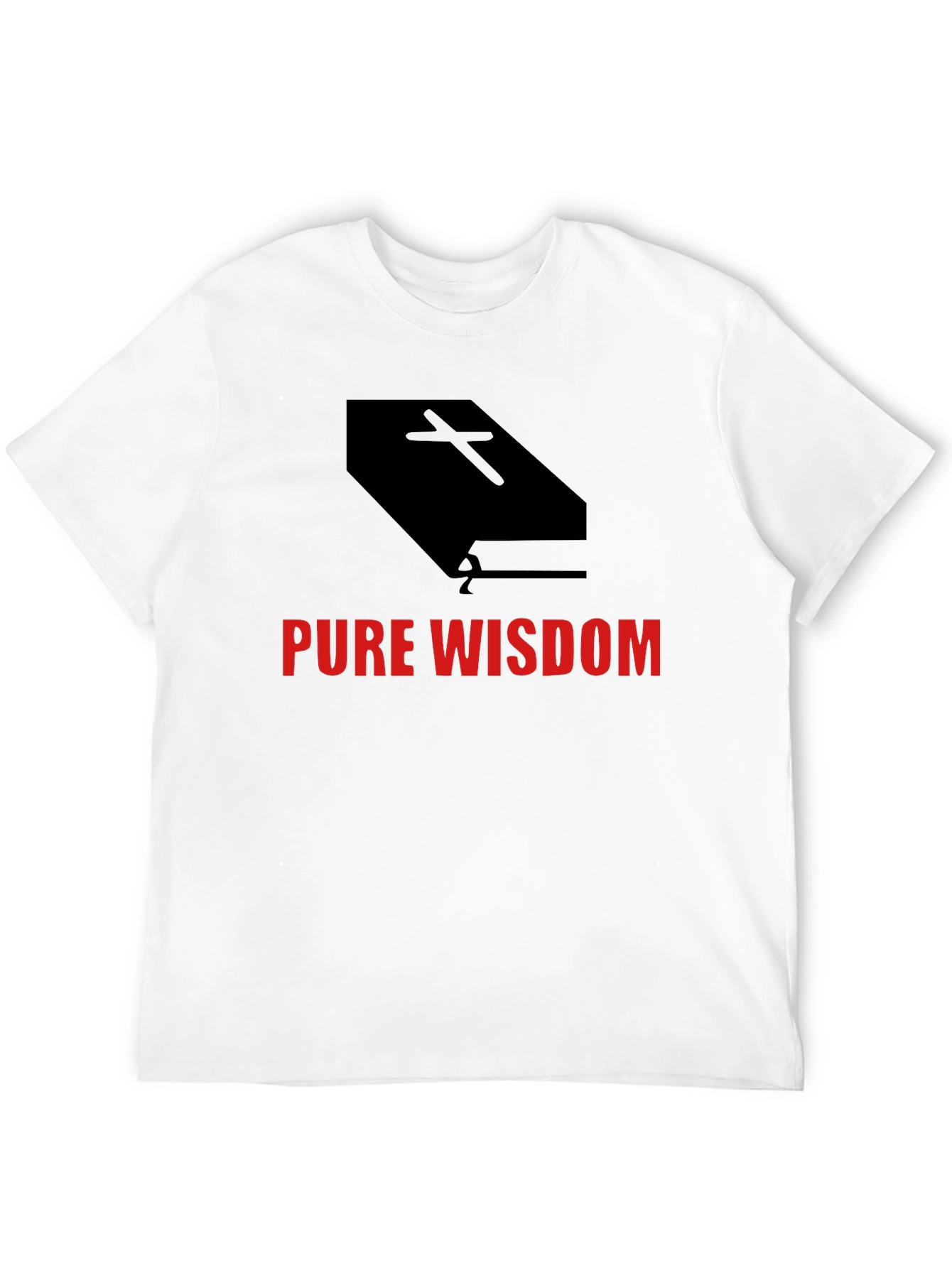 Pure Wisdom Graphic Tee - Black Cotton Blend