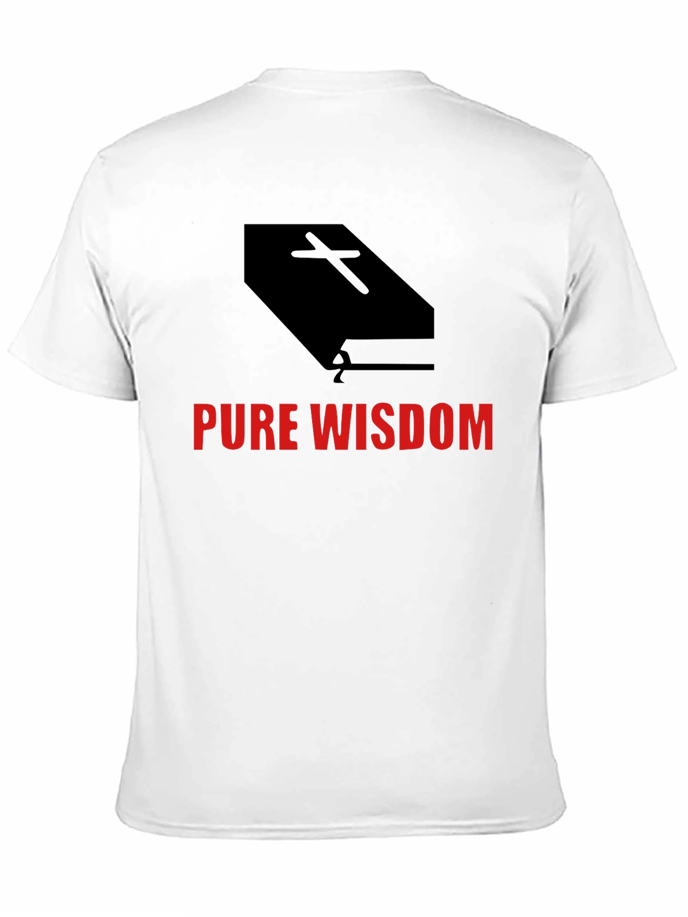 Pure Wisdom Graphic Tee - Black Cotton Blend
