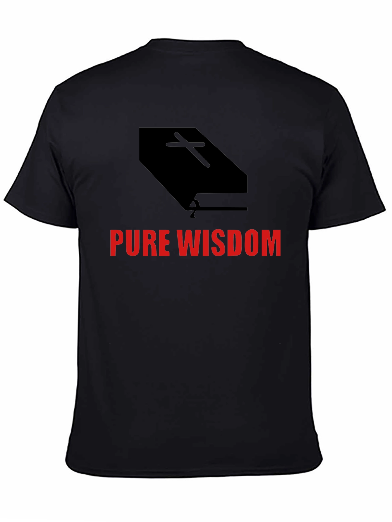 Pure Wisdom Graphic Tee - Black Cotton Blend