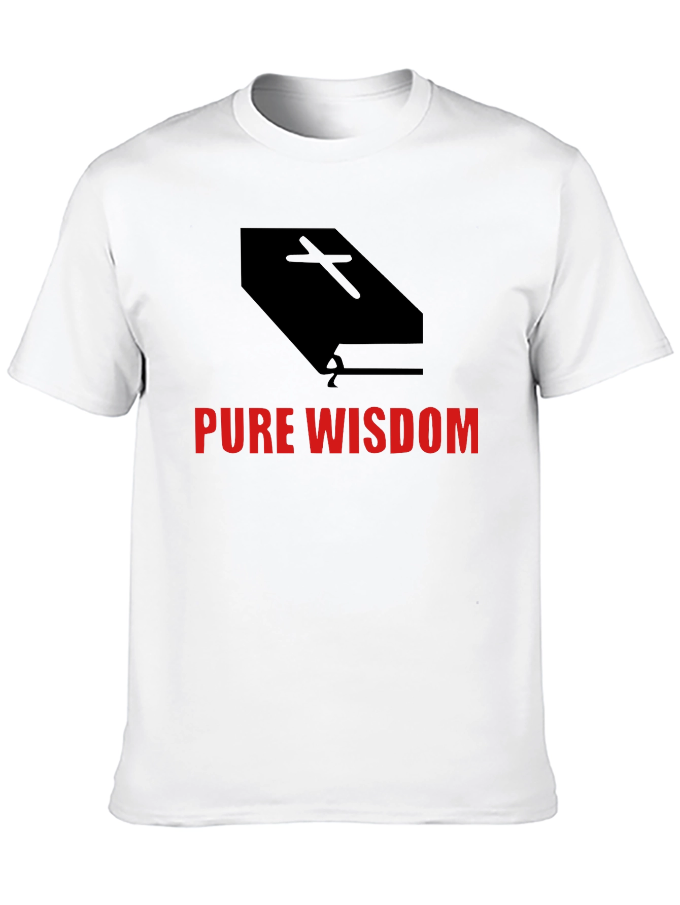 Pure Wisdom Graphic Tee - Black Cotton Blend