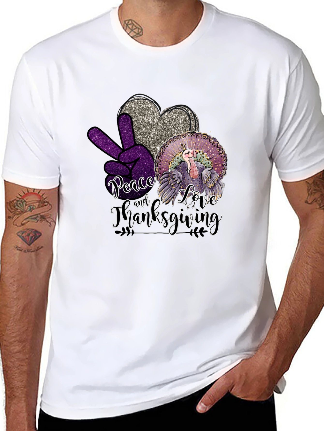 Peace Love Thanksgiving T-Shirt